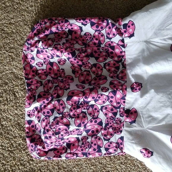 Lilly Pulitzer Felicity Resort White Ladybug Garden Strapless Dress SIZE 8 - Picture 2 of 7